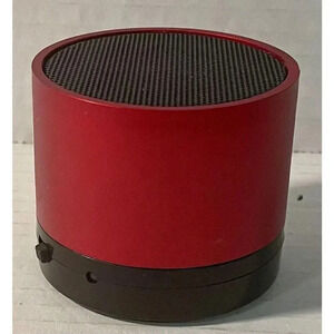 Mini‎ Portable Bluetooth Speaker Red 2”H x 2.25”W Includes Charging Cable Tested